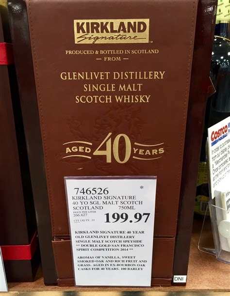 kirkland 40 year old scotch.